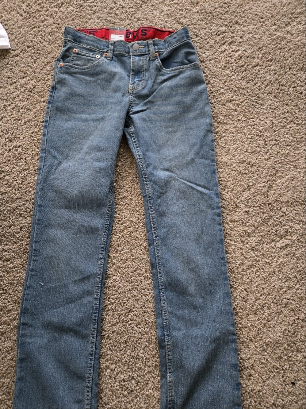Boys Classic Straight-Leg Blue Jeans